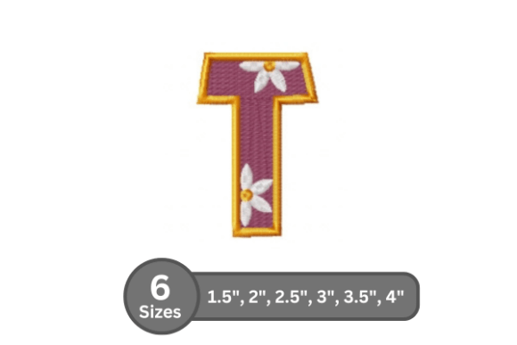 Charming Daisy Joy Alphabet -T for Seasonal Creations