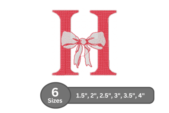 Cherry Knot Alphabet - H: A Stylish Embroidery Choice