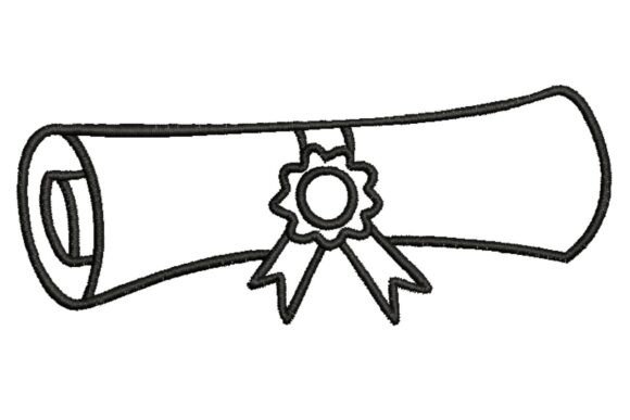Elegant Diploma Outline for Premium Sweatshirts