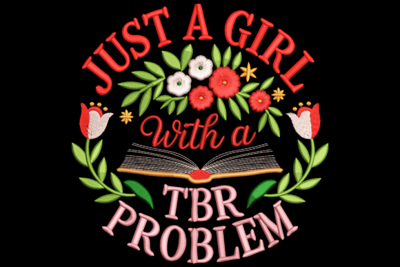 Just a Girl with a TBR Problem: A Trendy Embroidery Design