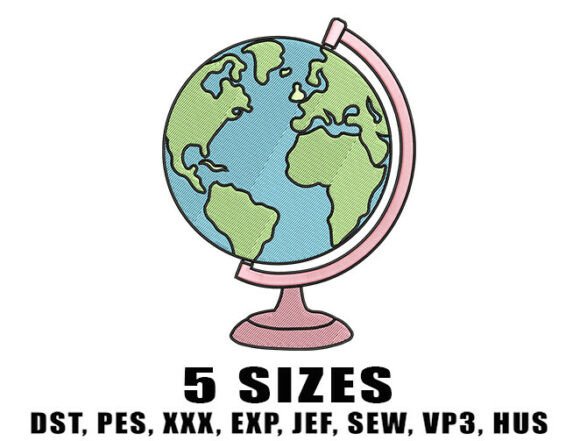 Pastel Globe Design for Small Business Merch