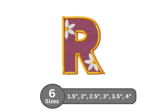Review of Daisy Joy Alphabet -R for Embroidery Projects