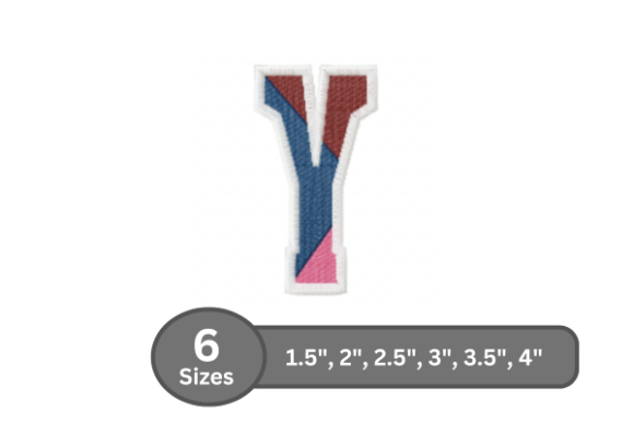 Street Varsity Alphabet - Y for Seasonal Embroidery