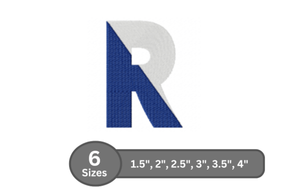 Twin Fill Alphabet - R: A Charming Embroidery Choice