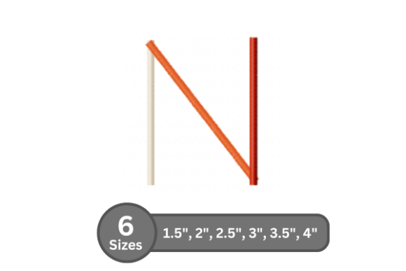 Vibrant Color Bar Alphabet -N for Chic Sweatshirts